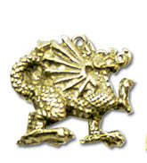 Gold Pendant - Anglo-Saxon & Norman - Dragon